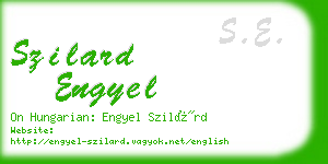 szilard engyel business card